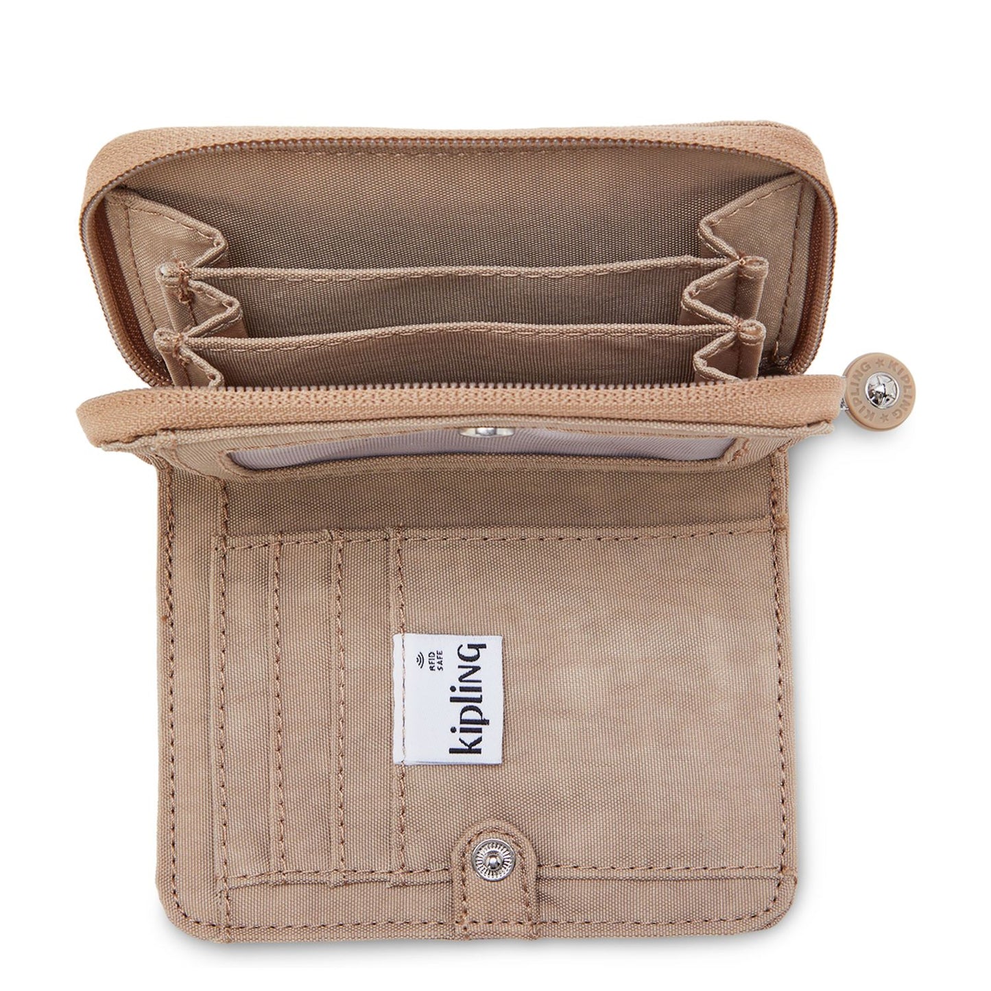 Kipling Money Love Portemonnee - 4 pasjes - tan beige