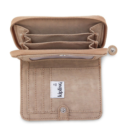 Kipling Money Love Portemonnee - 4 pasjes - tan beige