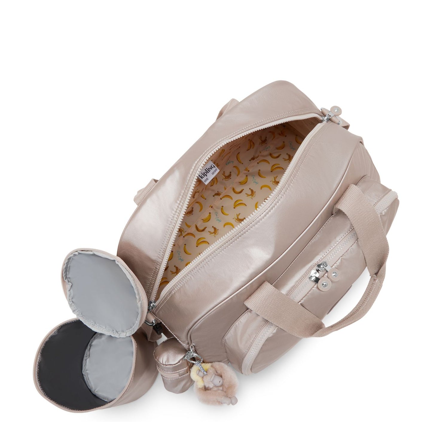 Kipling Camama Luiertas - verschoningsmatje - tiny metal glow