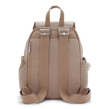 Kipling City Pocket Mini Rugzak tan beige
