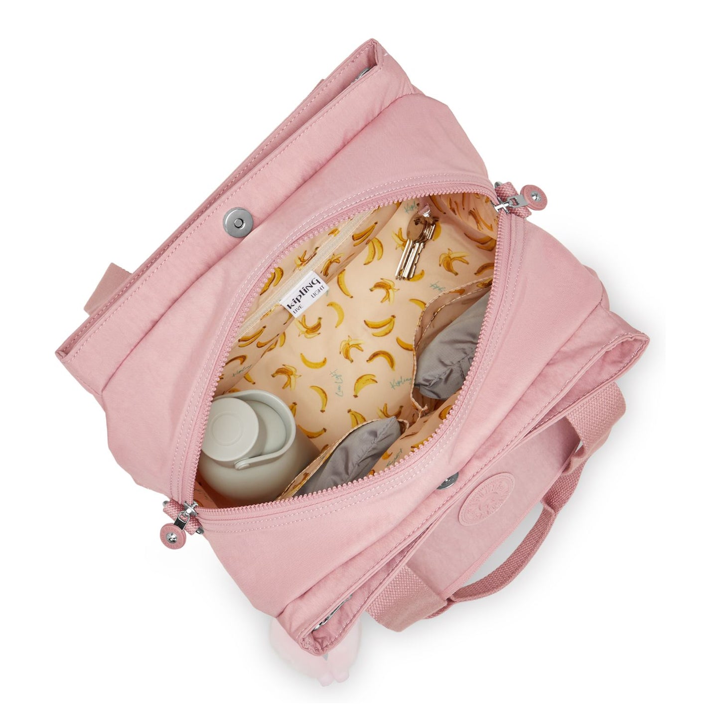 Kipling Nappisac Luiertas - verschoningsmatje - tiny smoky blush