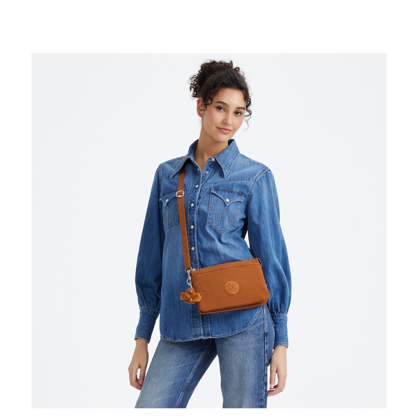 Kipling Riri Crossbody Schoudertas stylish mokka