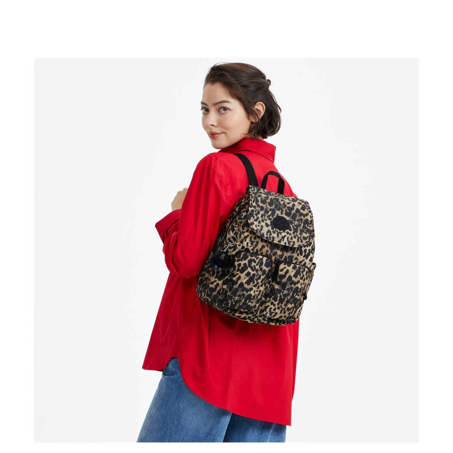 Kipling City Pocket S Rugzak wild leopard