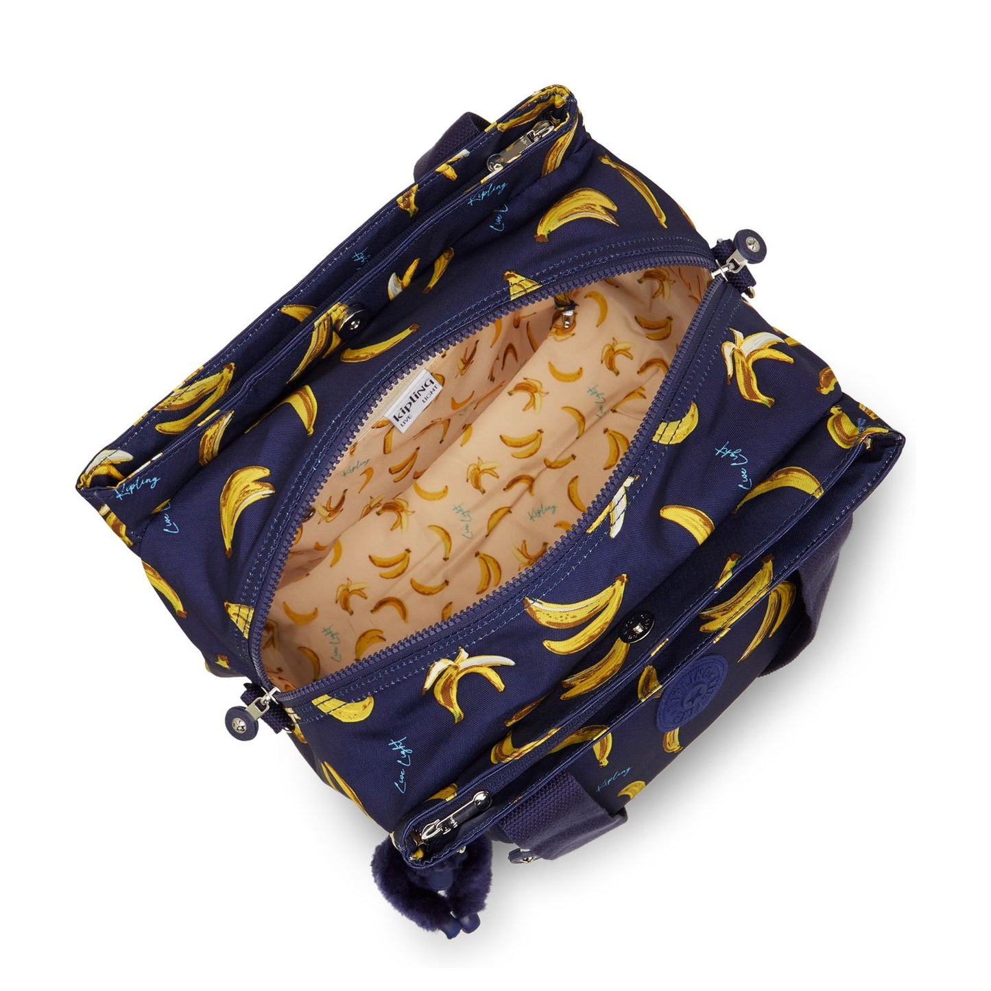 Kipling Nappisac Luiertas - verschoningsmatje - baby banana print