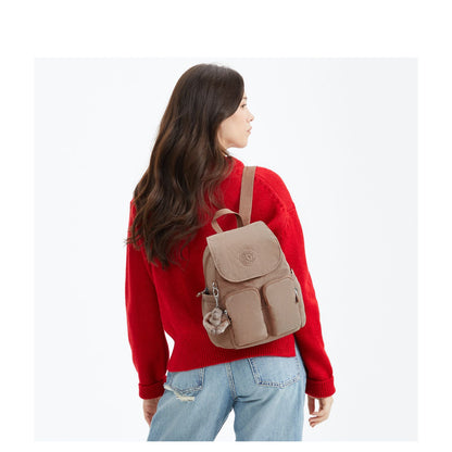 Kipling City Pocket Mini Rugzak tan beige