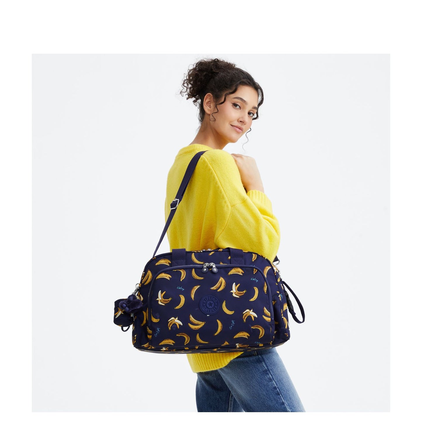Kipling Camama Luiertas - verschoningsmatje - baby banana print