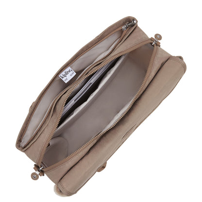 Kipling Superworker S Laptopschoudertas - 13" laptopvak - tan beige