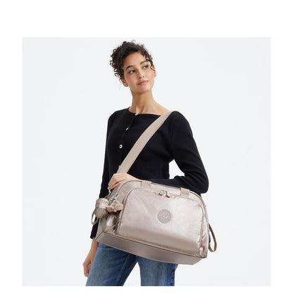 Kipling Camama Luiertas - verschoningsmatje - tiny metal glow