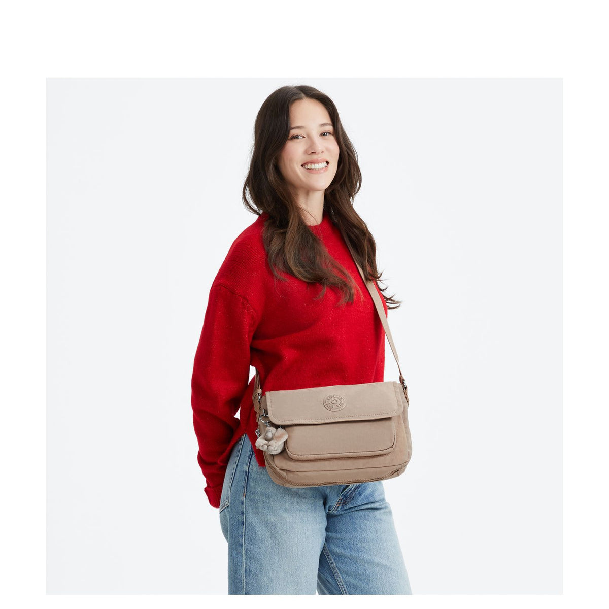 Kipling Dalma Crossbody Schoudertas tan beige