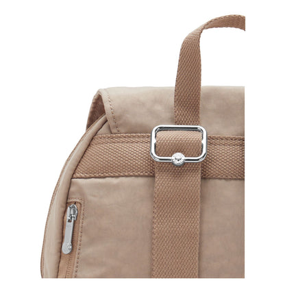 Kipling City Pocket S Rugzak tan beige