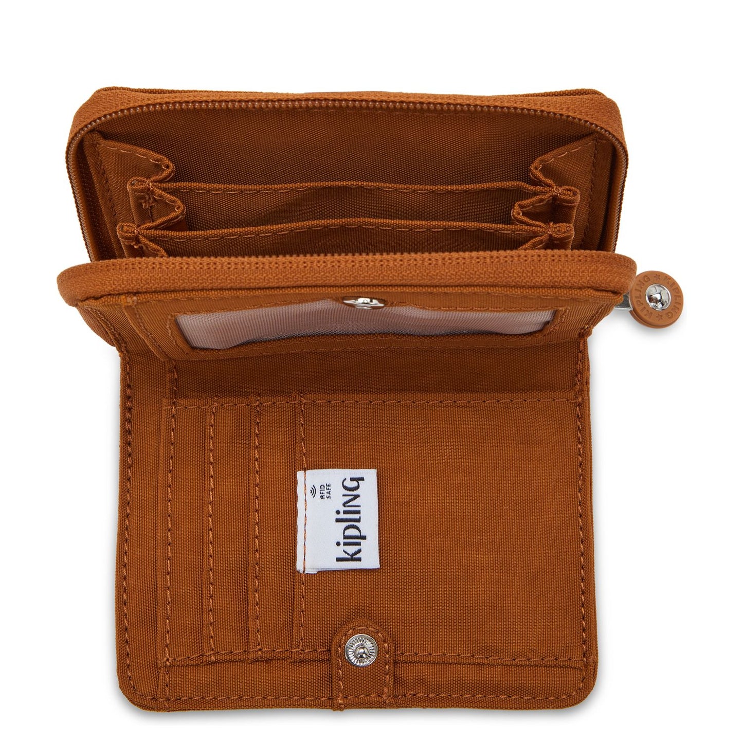 Kipling Money Love Portemonnee - 4 pasjes - stylish mokka