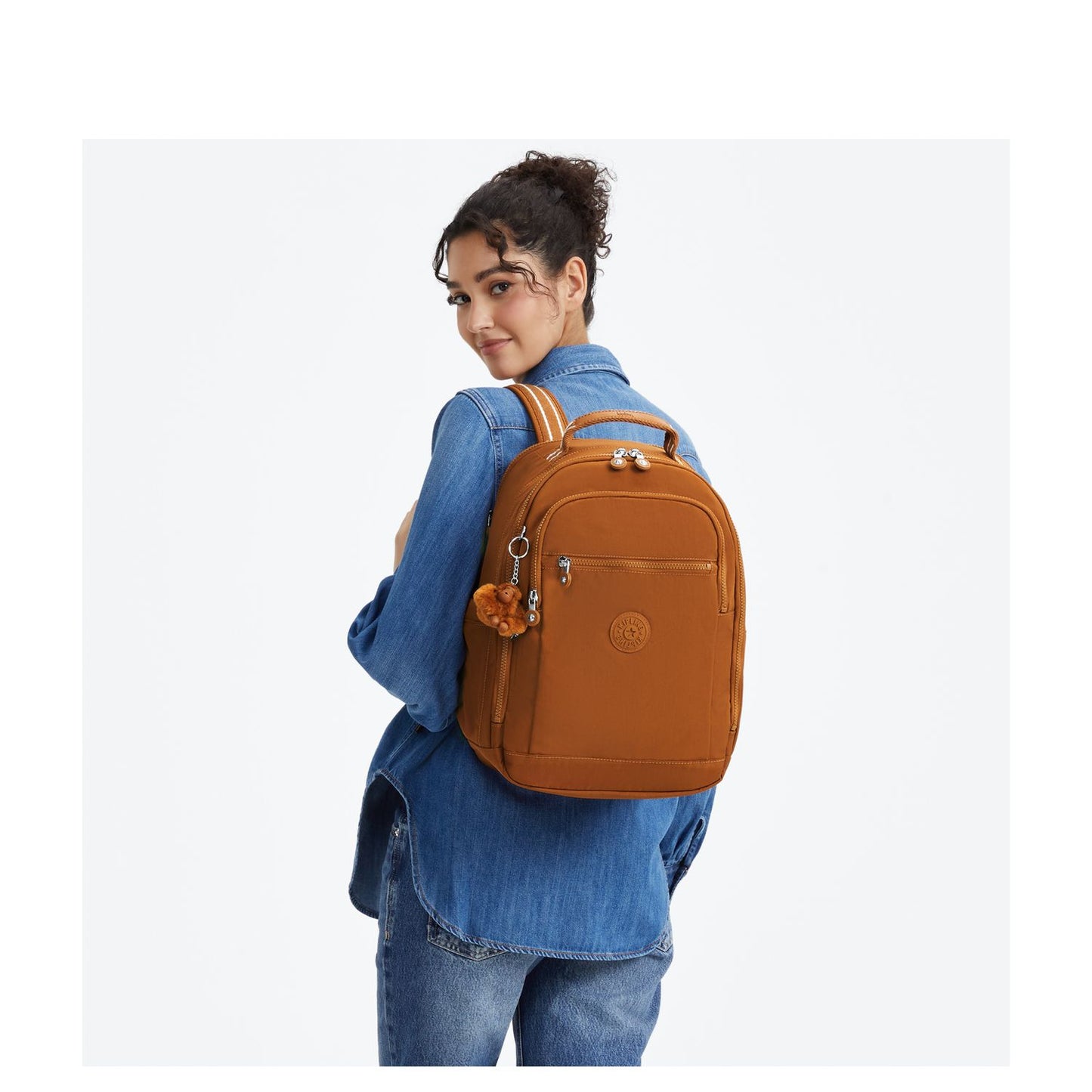 Kipling Seoul Cabin Rugzak - 22 liter - stylish mokka