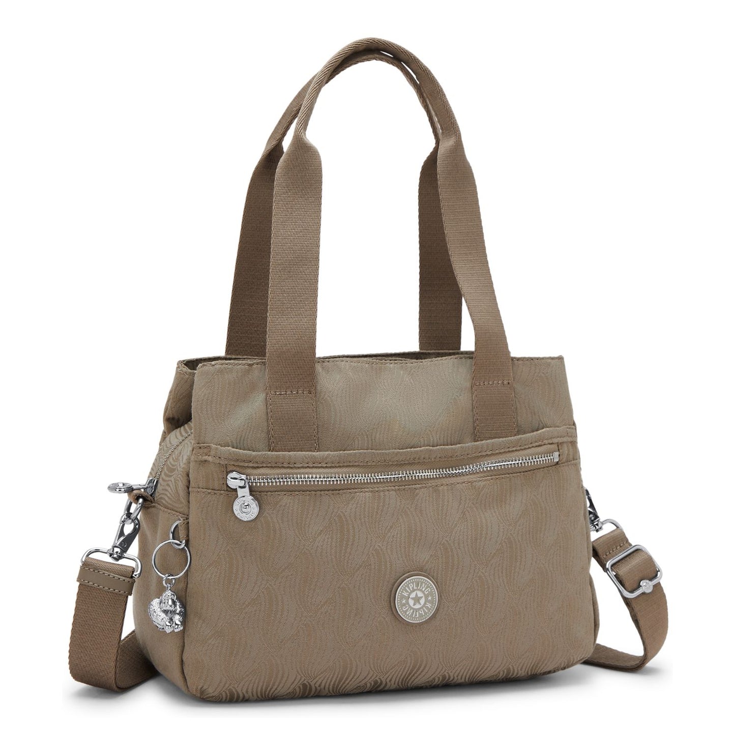 Kipling Elysiana Schoudertas diamond wave jacquard