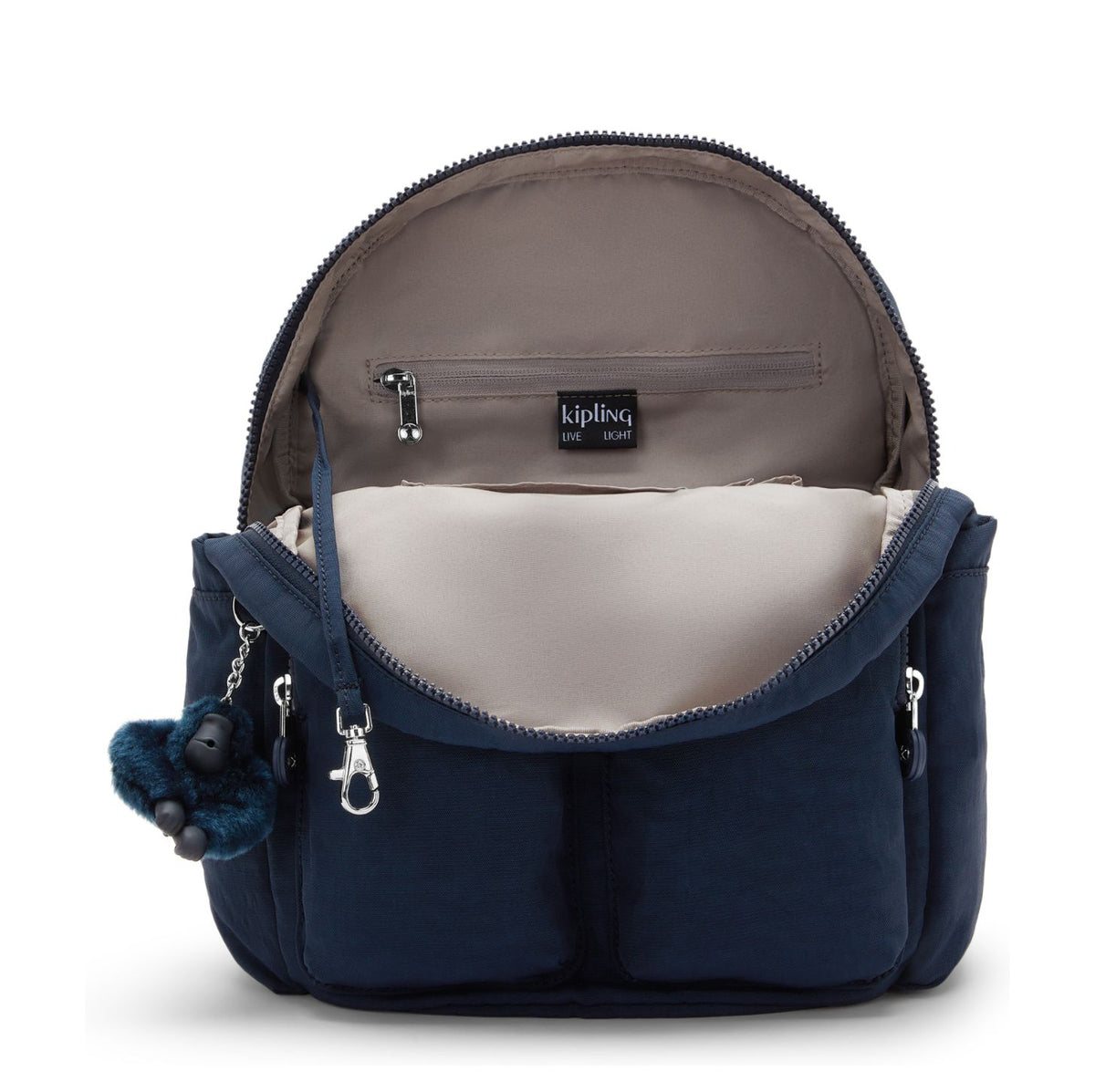 Kipling City Pocket S Rugzak blue bleu 2