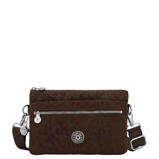 Kipling Riri Crossbody Schoudertas soft leopard blue