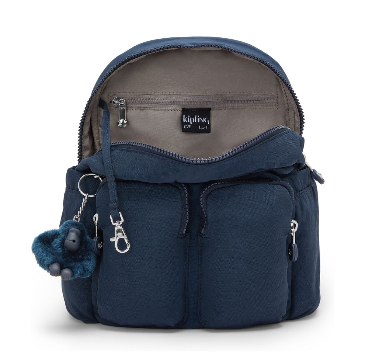 Kipling City Pocket Mini Rugzak blue bleu 2