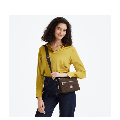 Kipling Riri Crossbody Schoudertas soft leopard blue