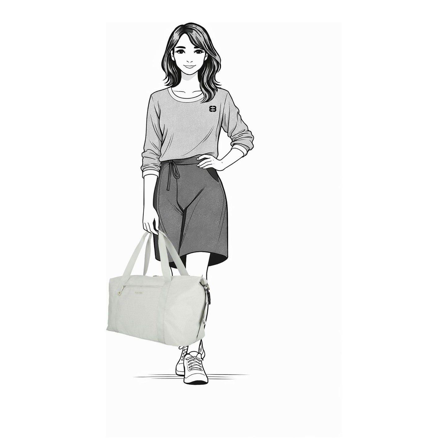 Enrico Benetti Luzern Weekendtas 55 cm - 34.5 liter - 55x25x25 cm - beige