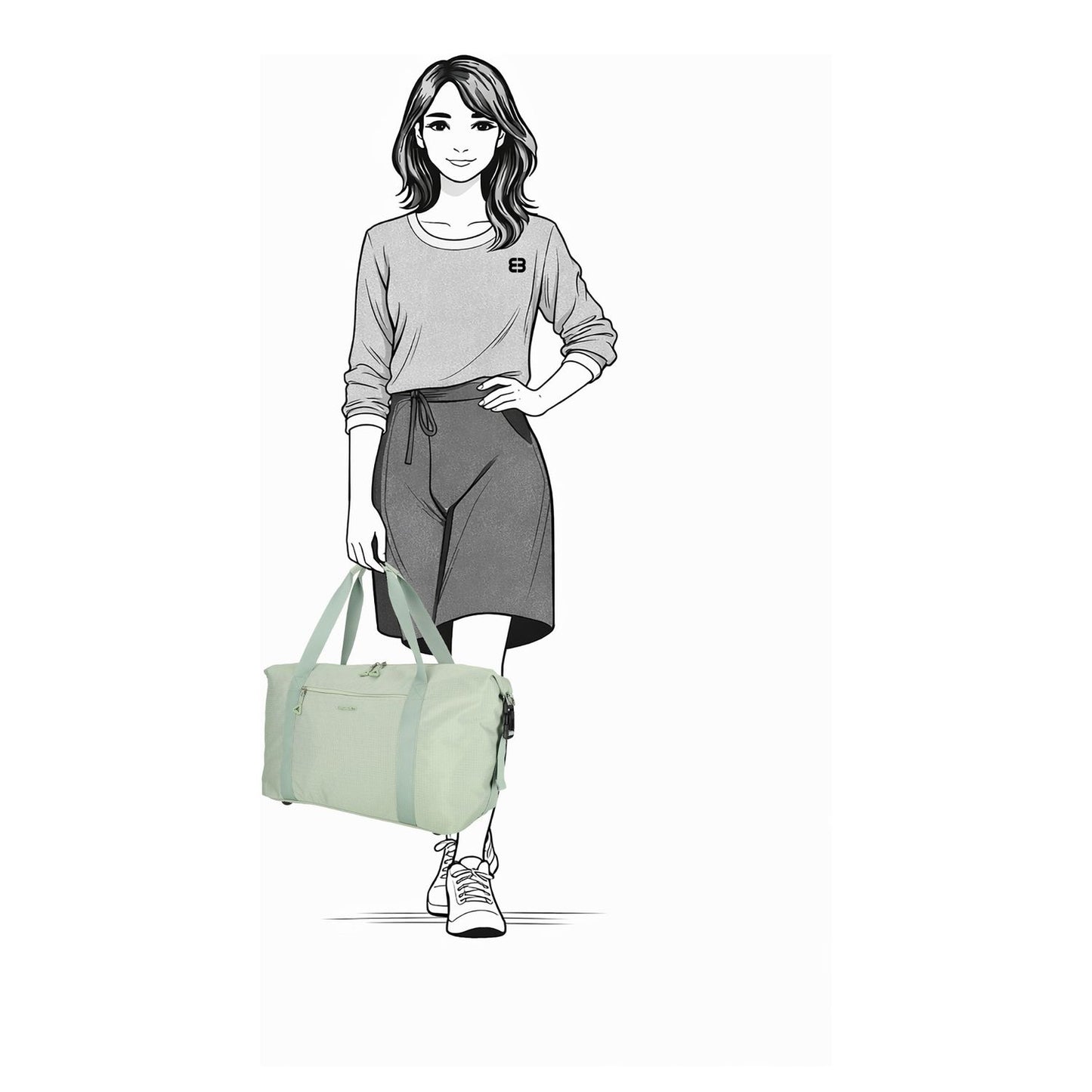 Enrico Benetti Luzern Weekendtas 55 cm - 34.5 liter - 55x25x25 cm - mint