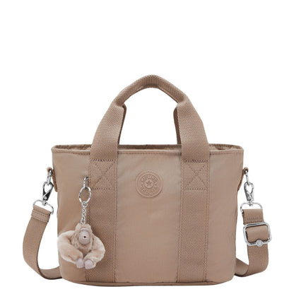 Kipling Minta Schoudertas tan beige