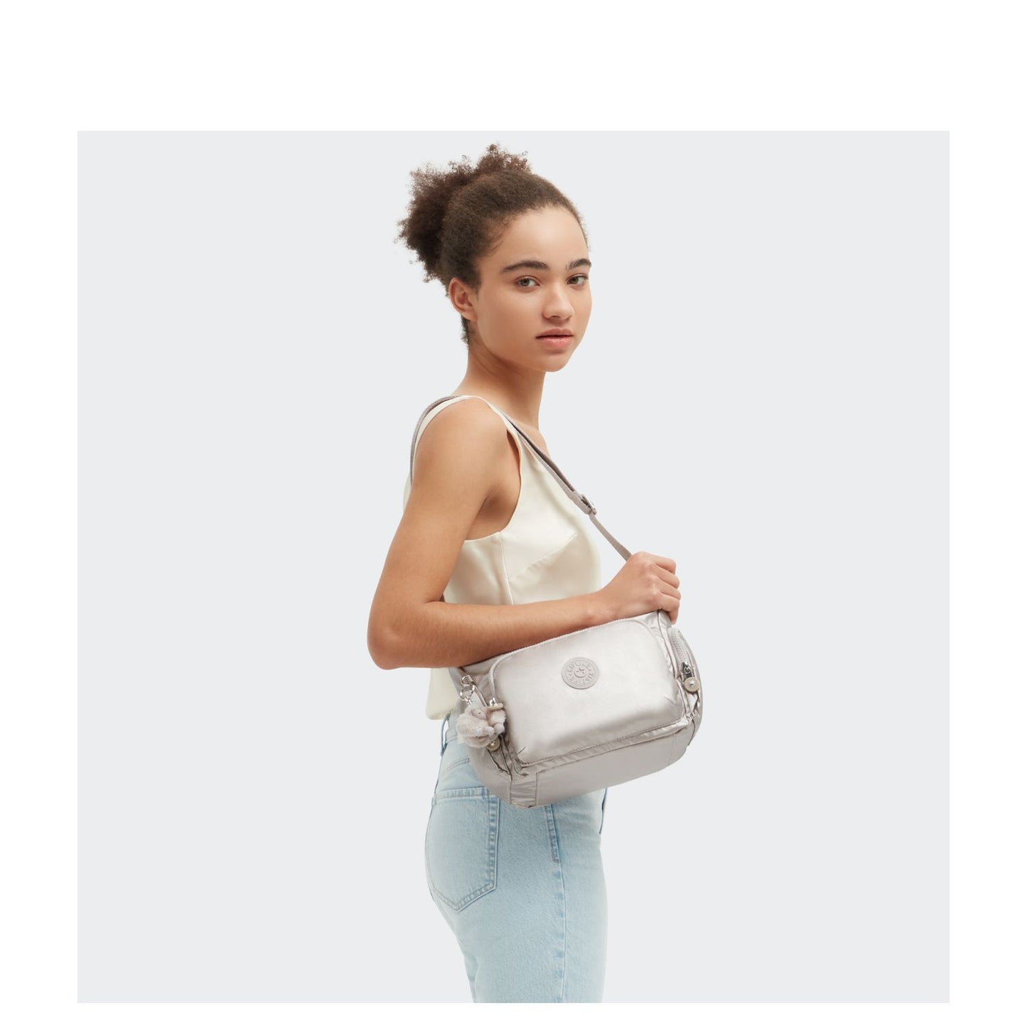 Kipling Gabb S Crossbody Schoudertas metallic glow