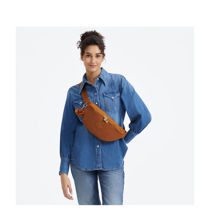 Kipling Maci Crossbody Heuptas stylish mokka