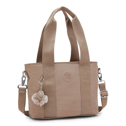 Kipling Minta M Up Schoudertas tan beige