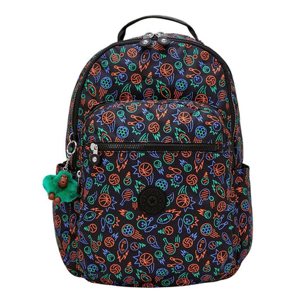 Kipling Kipling Seoul College Extra Rugzak School - 15" laptopvak sport doodle