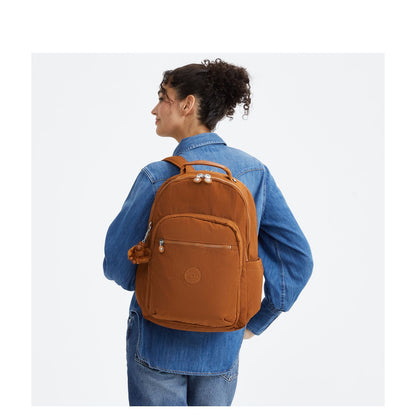 Kipling Kipling Seoul Lap Rugzak School - 15" laptopvak stylish mokka