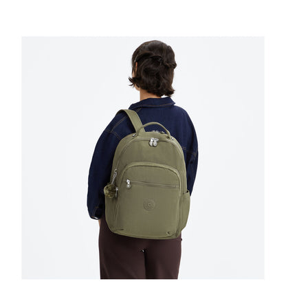 Kipling Kipling Seoul Lap Rugzak School - 15" laptopvak almost sage