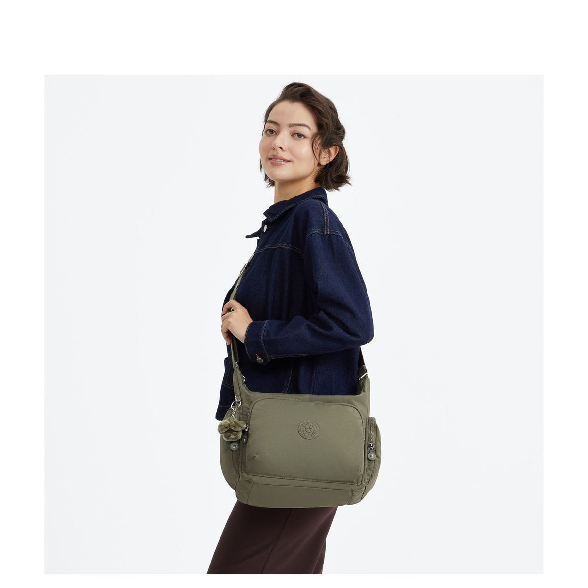 Kipling Gabb Crossbody Schoudertas almost sage