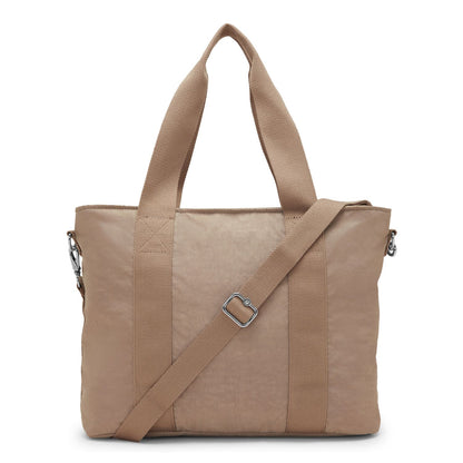 Kipling Minta L Up Schoudertas tan beige