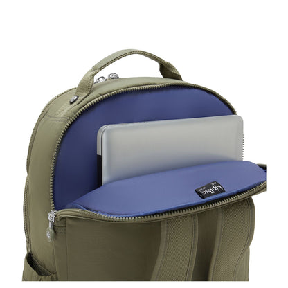 Kipling Kipling Seoul Lap Rugzak School - 15" laptopvak almost sage