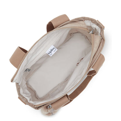 Kipling Minta M Up Schoudertas tan beige