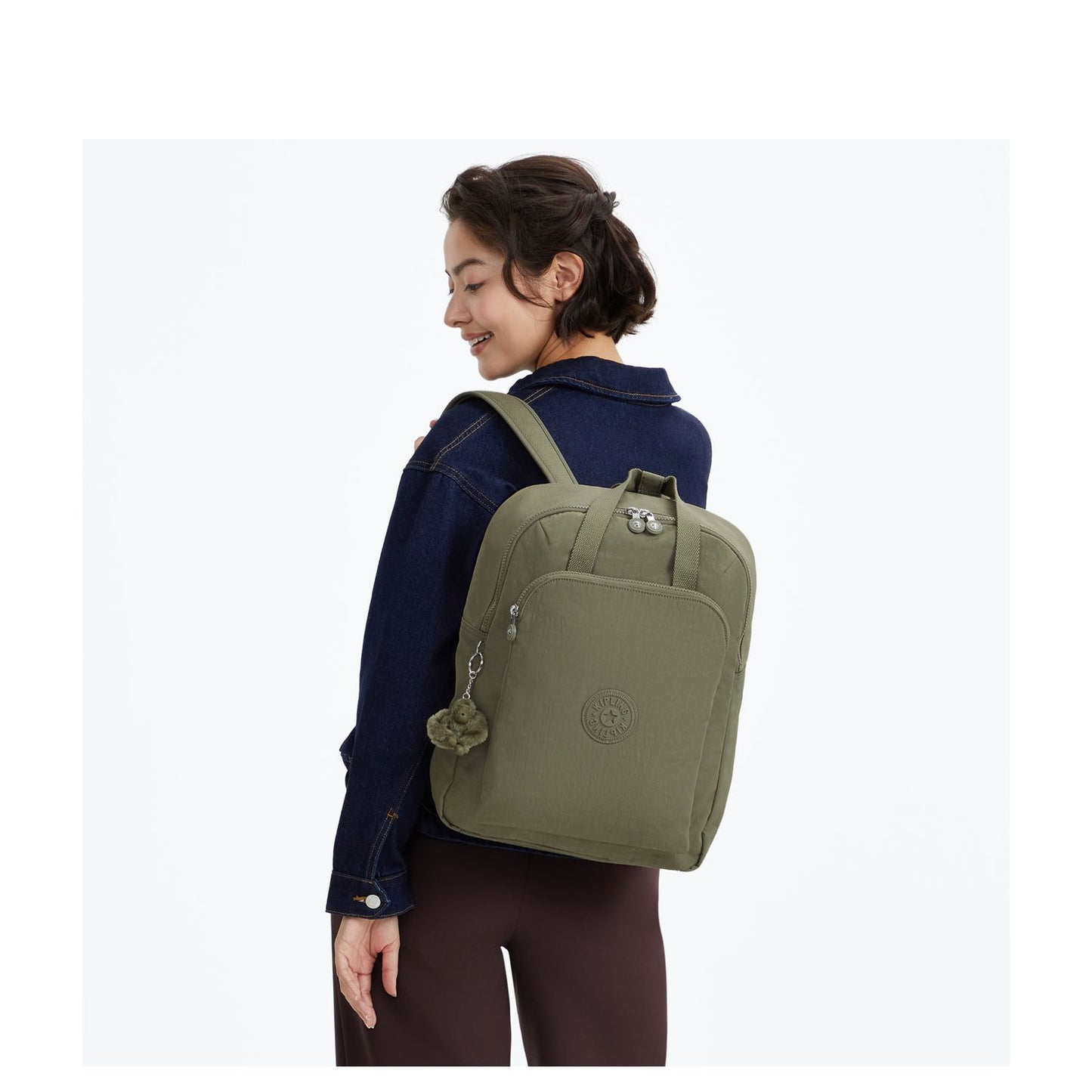 Kipling Kazuki L Rugzak - 17 liter - 15" laptopvak - almost sage