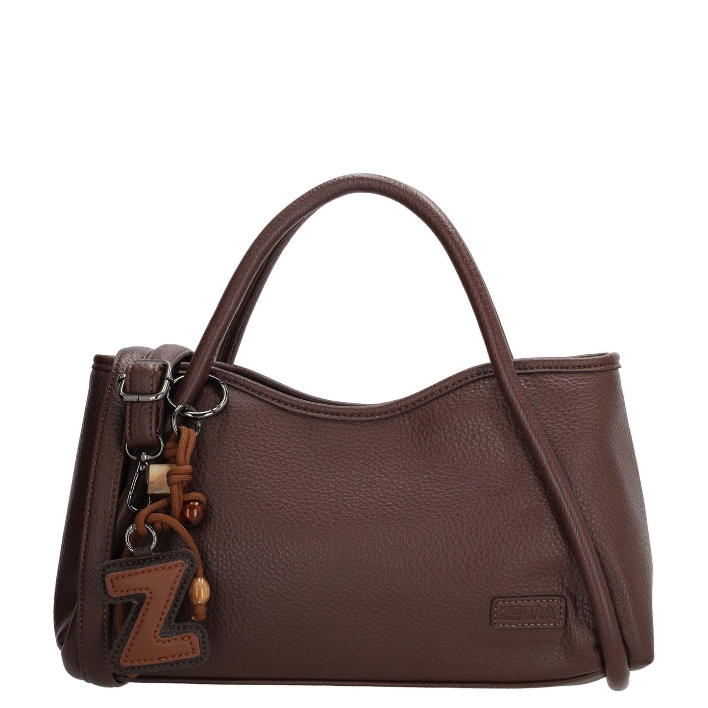 Zebra Trends Sofie Handtas - afneembare schouderriem - donkerbruin