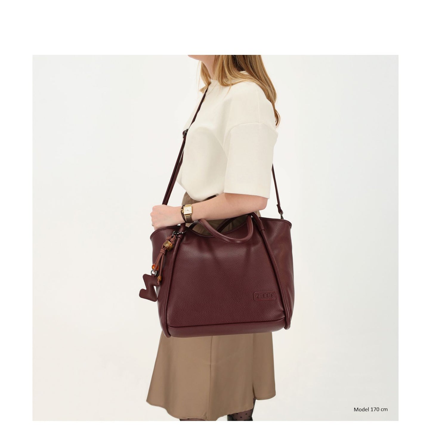 Zebra Trends Sofie Laptopschoudertas - 15.6" laptopvak - bordeaux