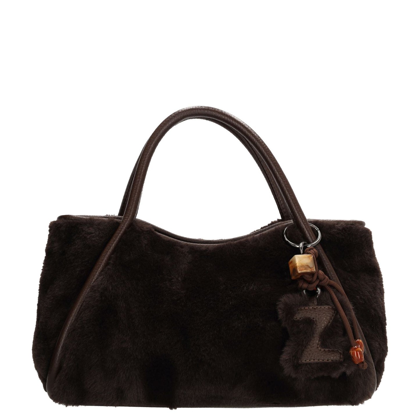 Zebra Trends Jolie Handtas - afneembare schouderriem - donkerbruin