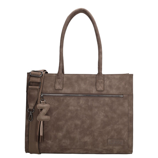 Zebra Trends Rosalyn Laptopschoudertas - 15.6" laptopvak - donkerbruin