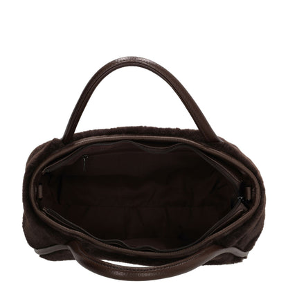 Zebra Trends Jolie Handtas - afneembare schouderriem - donkerbruin