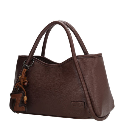 Zebra Trends Sofie Handtas - afneembare schouderriem - donkerbruin