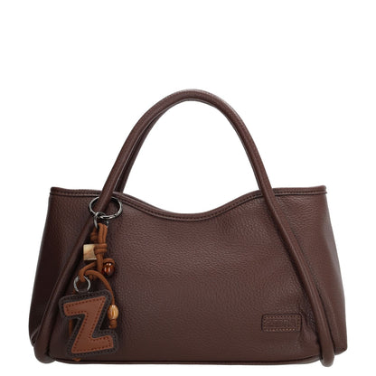 Zebra Trends Sofie Handtas - afneembare schouderriem - donkerbruin