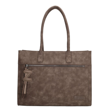 Zebra Trends Rosalyn Laptopschoudertas - 15.6" laptopvak - donkerbruin