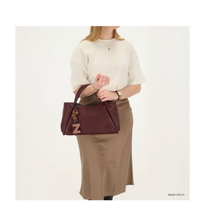 Zebra Trends Sofie Handtas - afneembare schouderriem - bordeaux