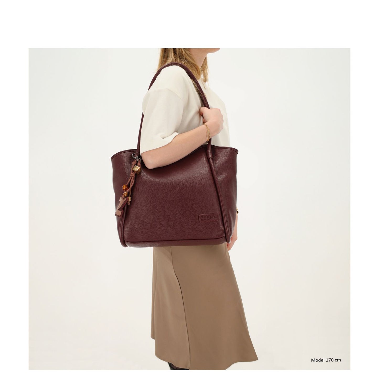 Zebra Trends Sofie Laptopschoudertas - 15.6" laptopvak - bordeaux