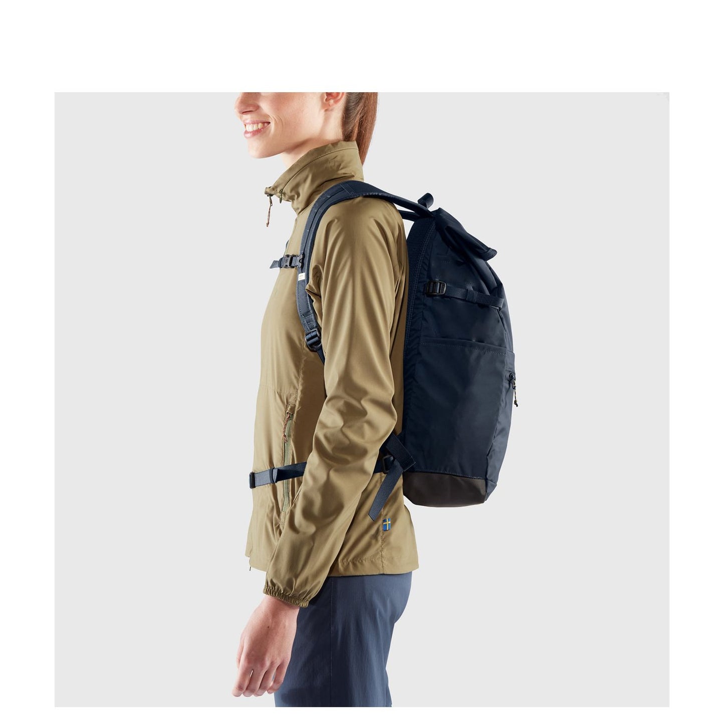 Fjallraven High Coast Foldsack 24 Rugzak - 24 liter - 15" laptopvak - fossil