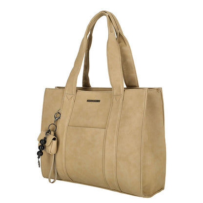 Enrico Benetti Taylor Laptopschoudertas - 15" laptopvak - taupe