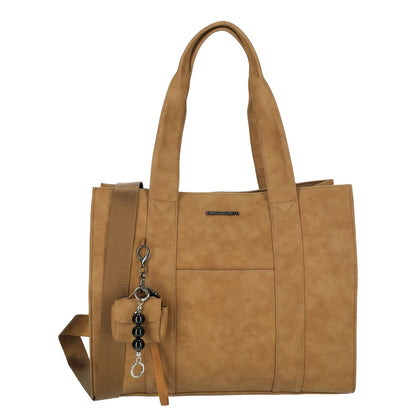 Enrico Benetti Taylor Laptopschoudertas - 15" laptopvak - camel