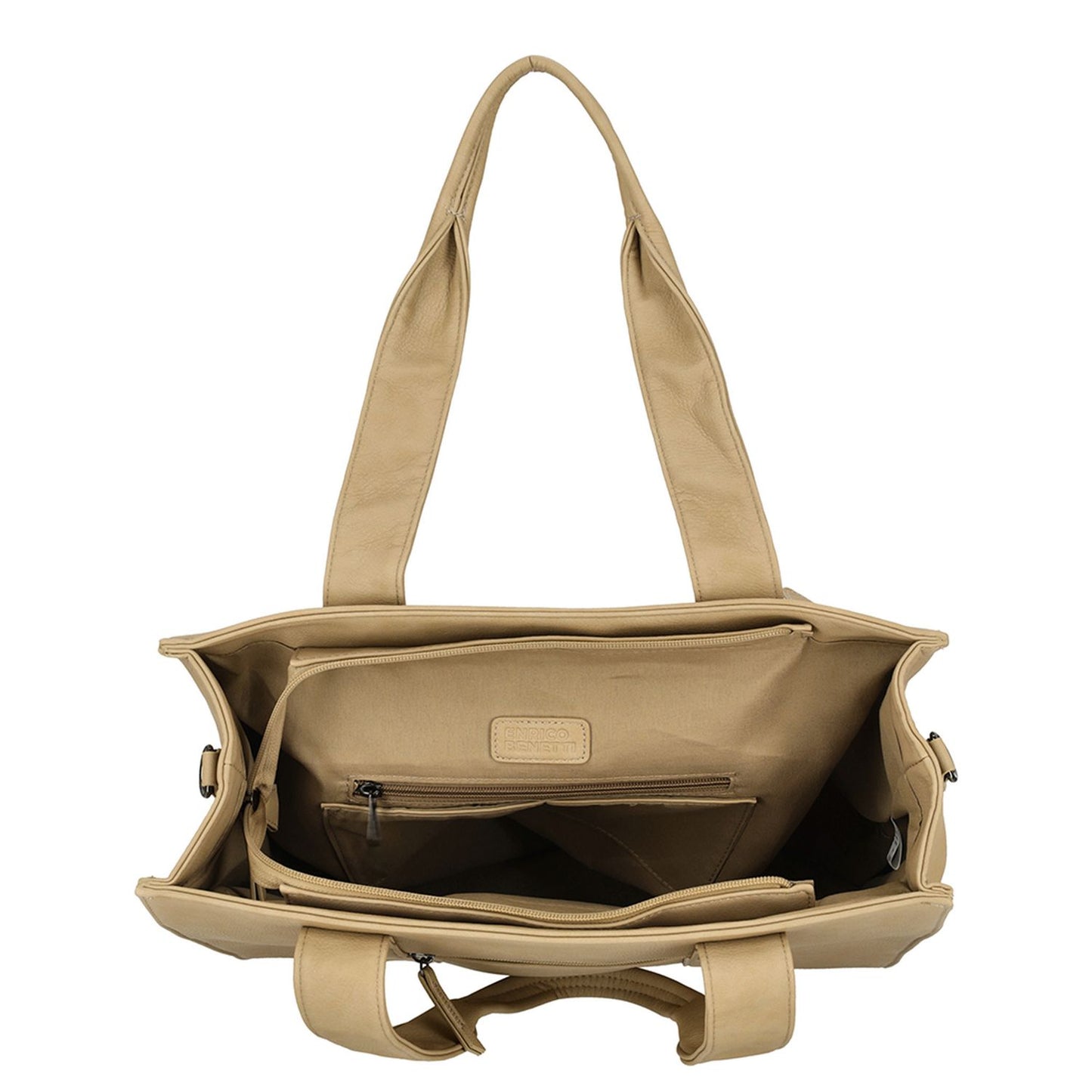 Enrico Benetti Taylor Laptopschoudertas - 15" laptopvak - taupe