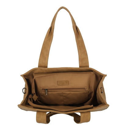 Enrico Benetti Taylor Laptopschoudertas - 15" laptopvak - camel